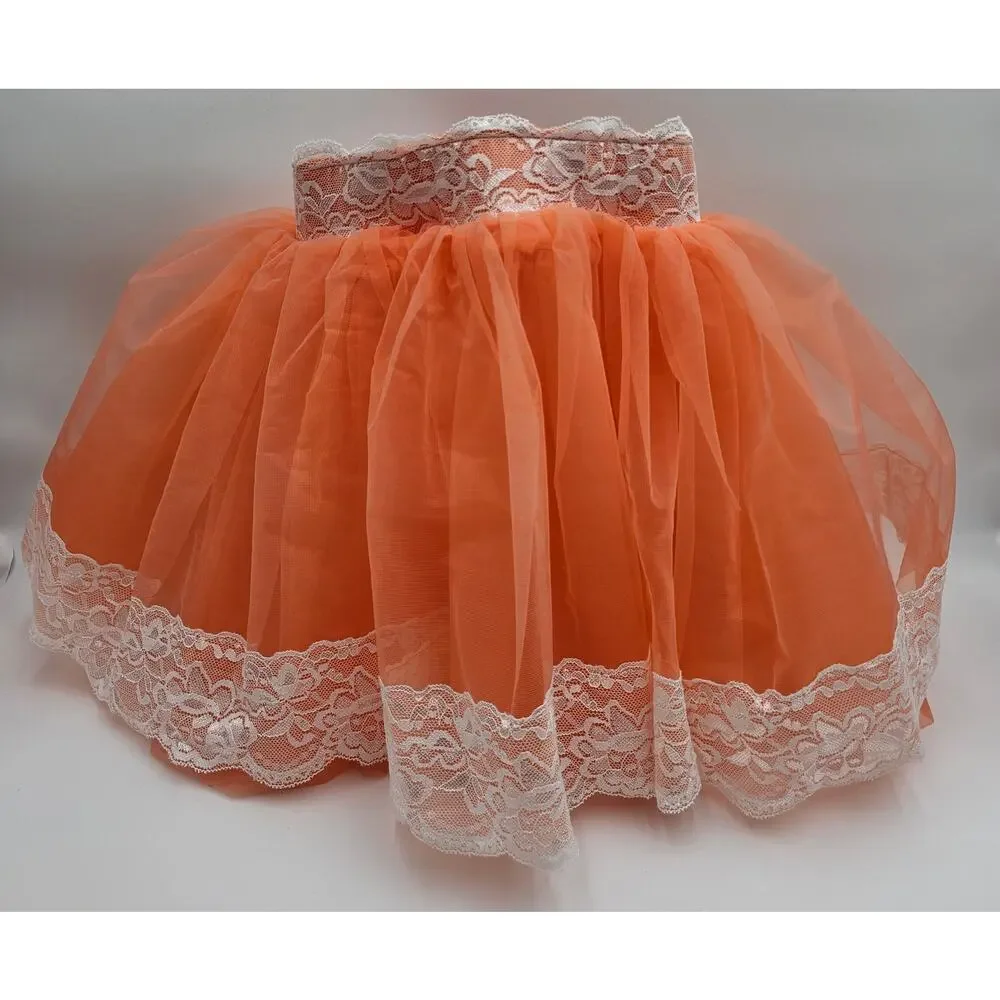 Weissman Dancewear Girls Coral Flower and Lace Tutu/Fairy Dress Up Skirt